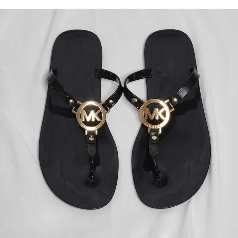 Michael Kors thong sandals in black